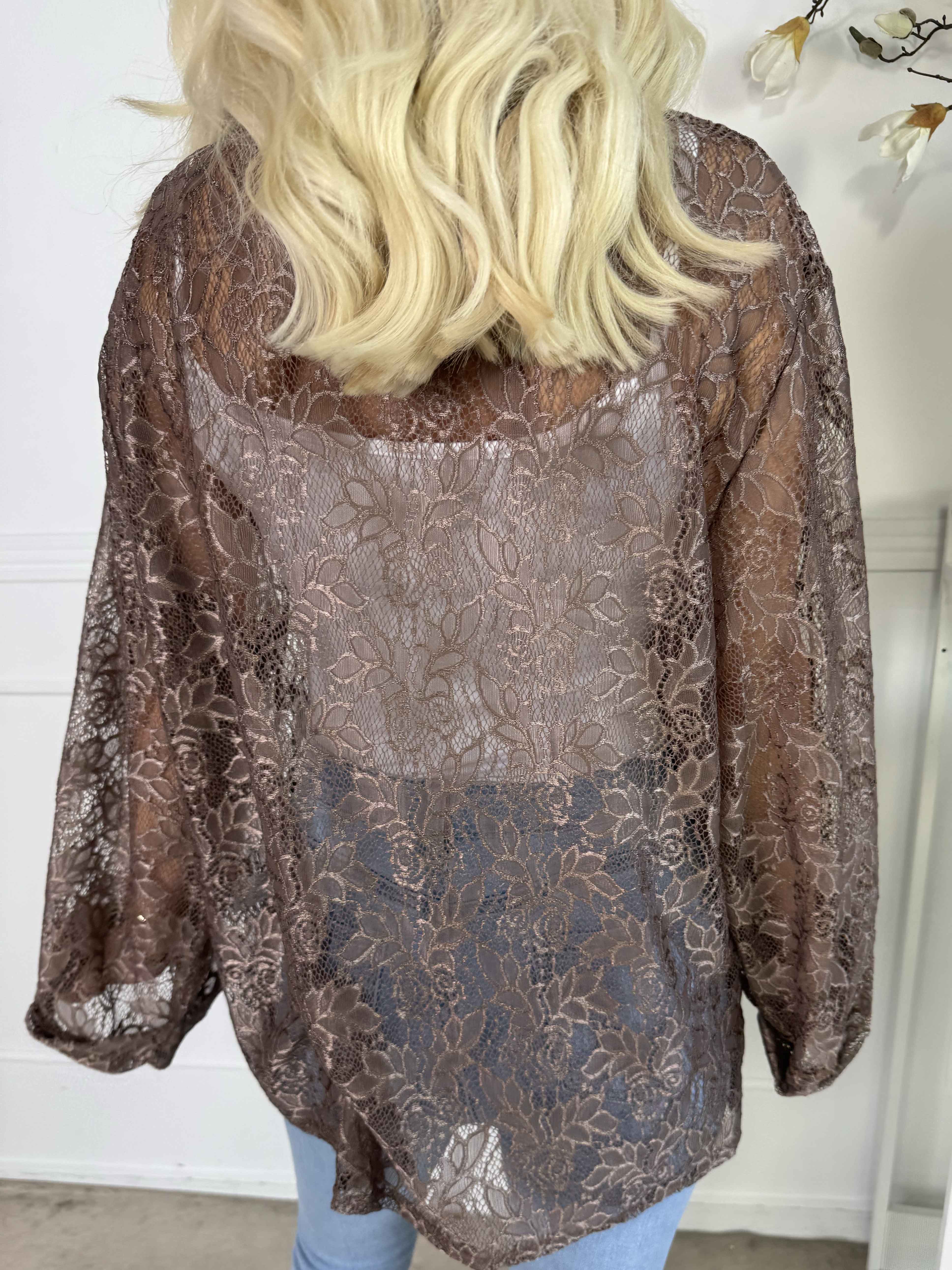 Sigga - Fin cardigan i blonder